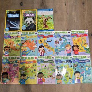 Set of 13 Ready to Read Books Countries Animals